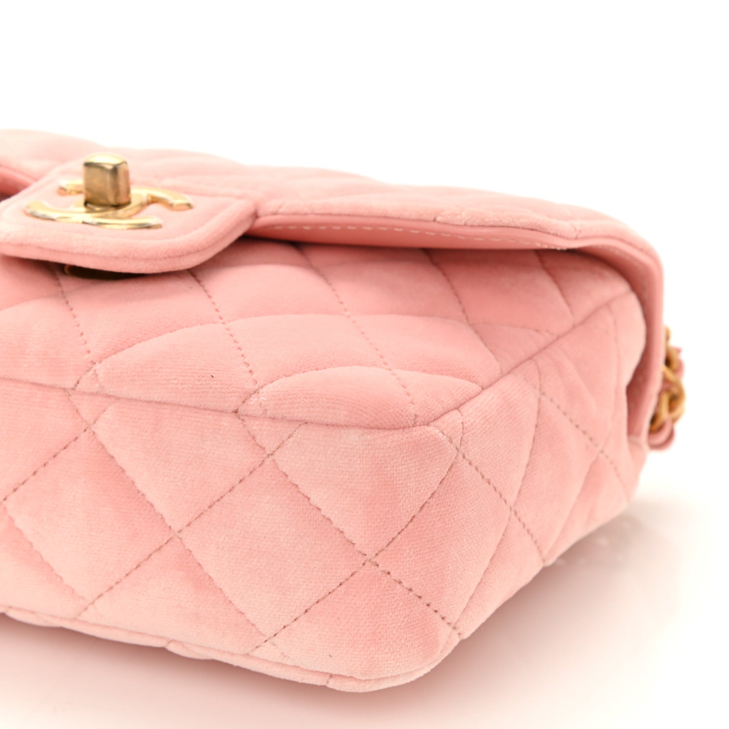 Chanel Velvet Enamel Mini Flap Light Pink 9 of 9