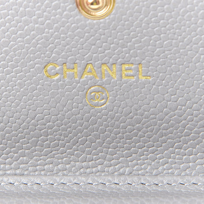Chanel Caviar Quilted Miss Coco Clutch With Chain Grey 6 of 10