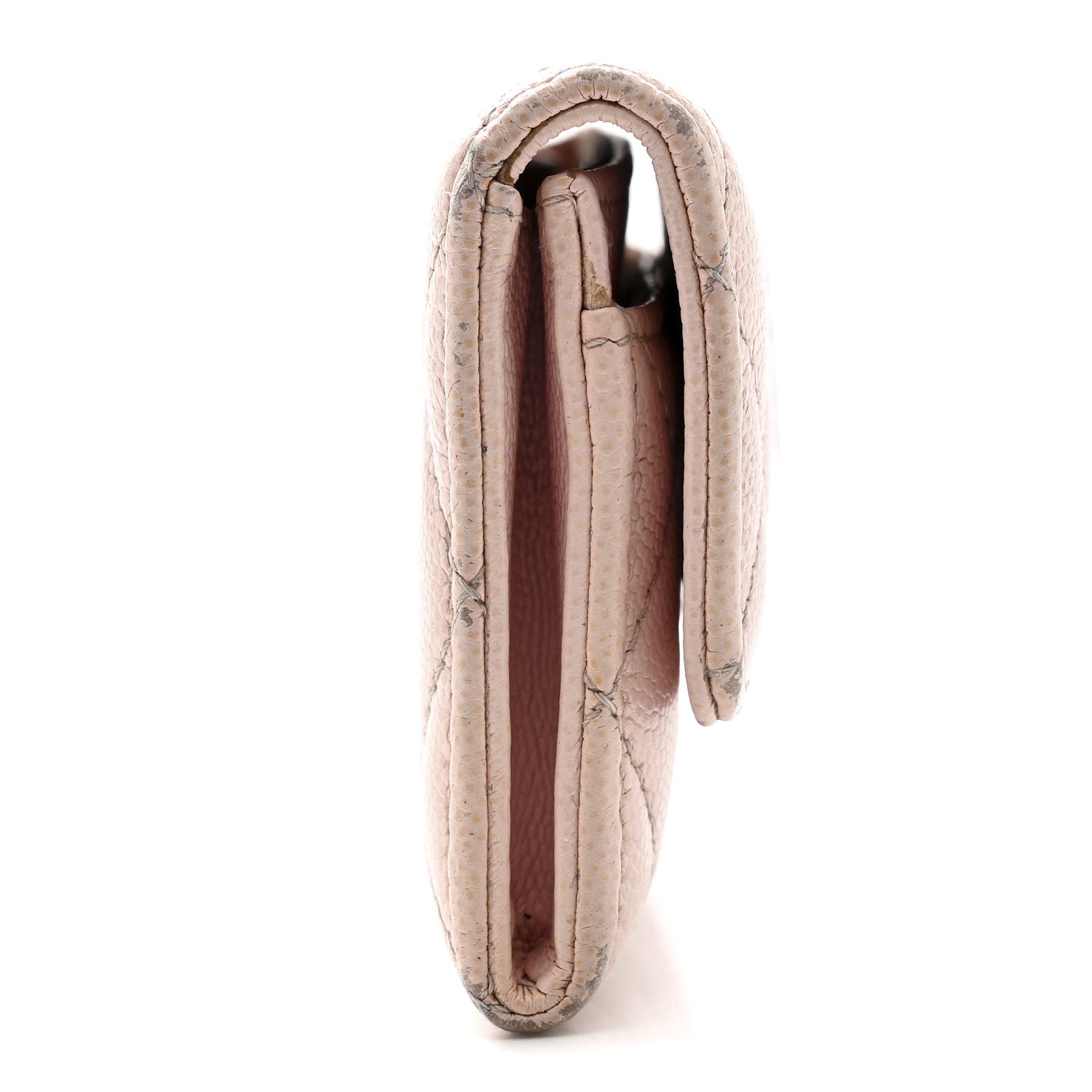 Chanel Caviar Quilted Crystal CC Flap Card Holder Pink 13 of 13