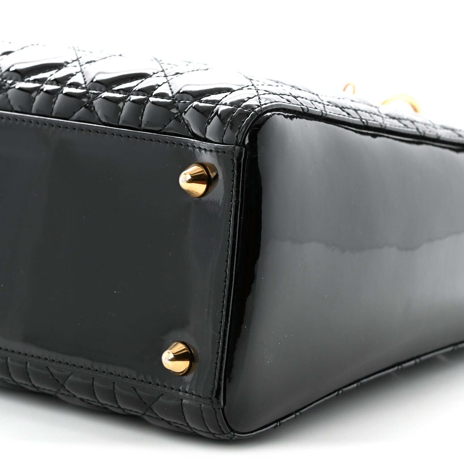 Christian Dior Patent Cannage Large Lady Dior Black 10 of 10