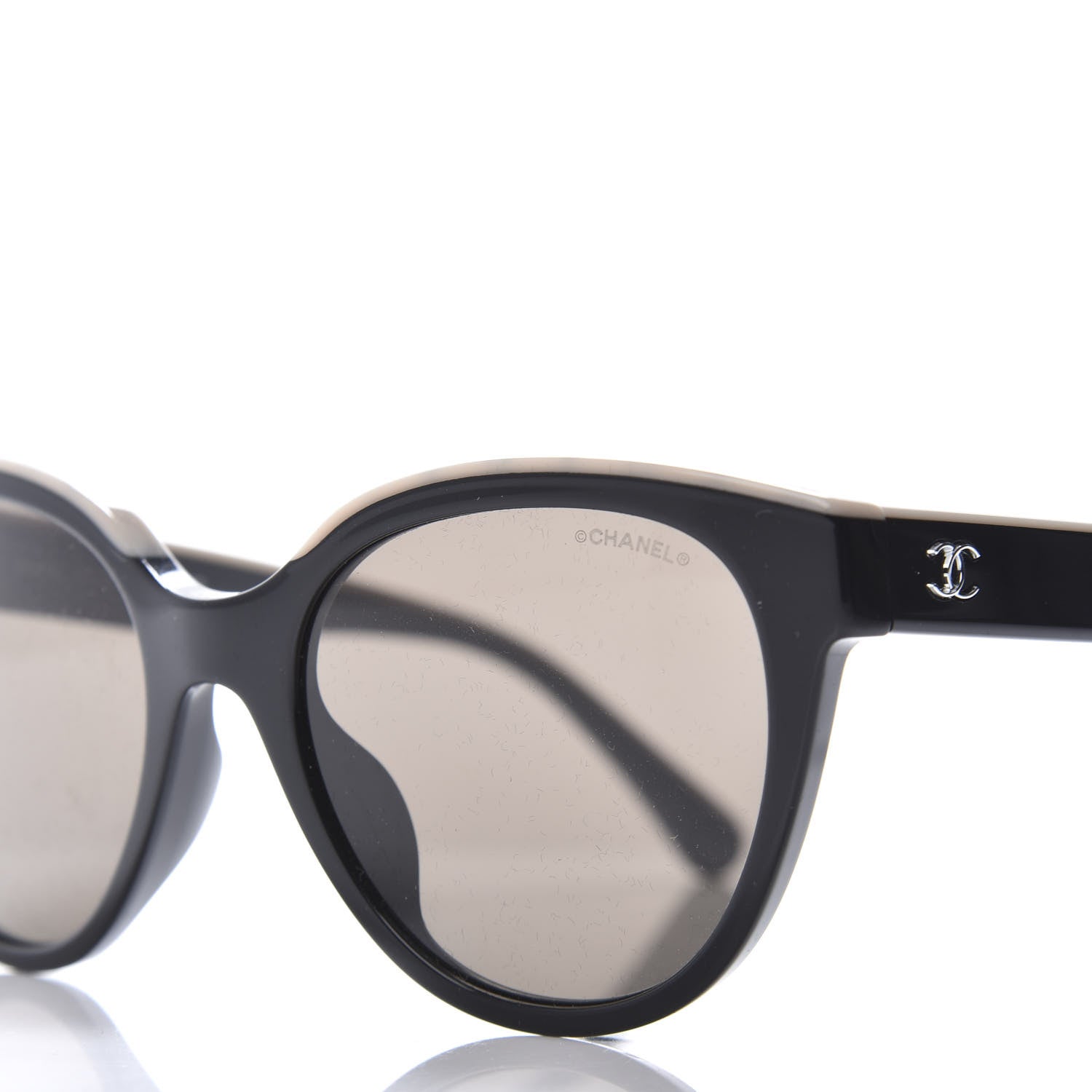 Chanel Acetate CC Butterfly Sunglasses 5414 Black Beige 7 of 8