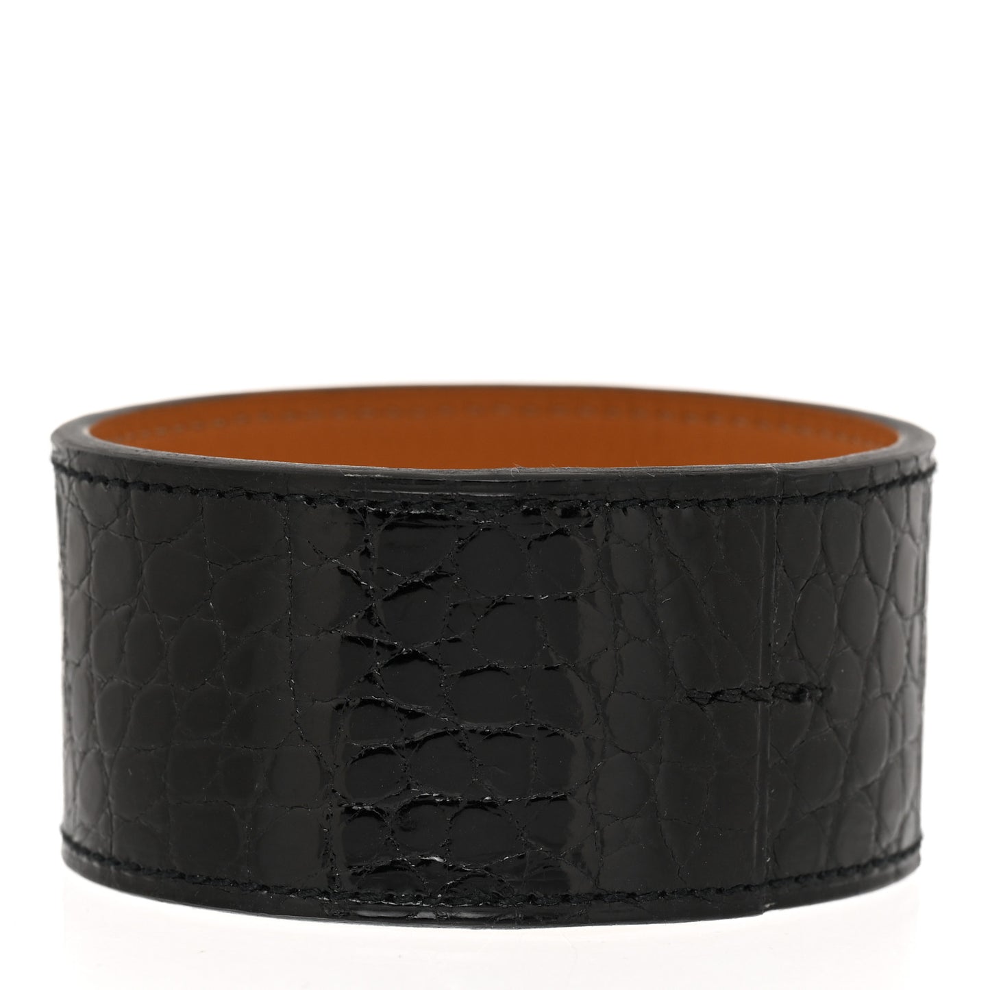Alligator Wide Jack Bracelet M Black
