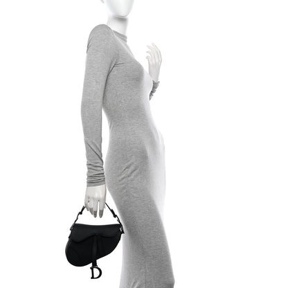 Christian Dior Ultra Matte Calfskin Mini Saddle Bag Black 2 of 9