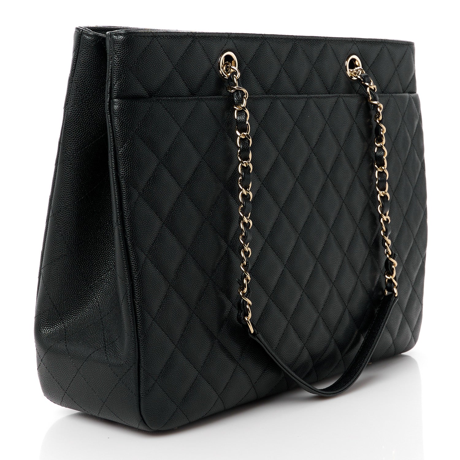 Chanel Caviar Quilted Large Shopping Tote Black 3 of 11