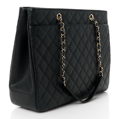Chanel Caviar Quilted Large Shopping Tote Black 3 of 11