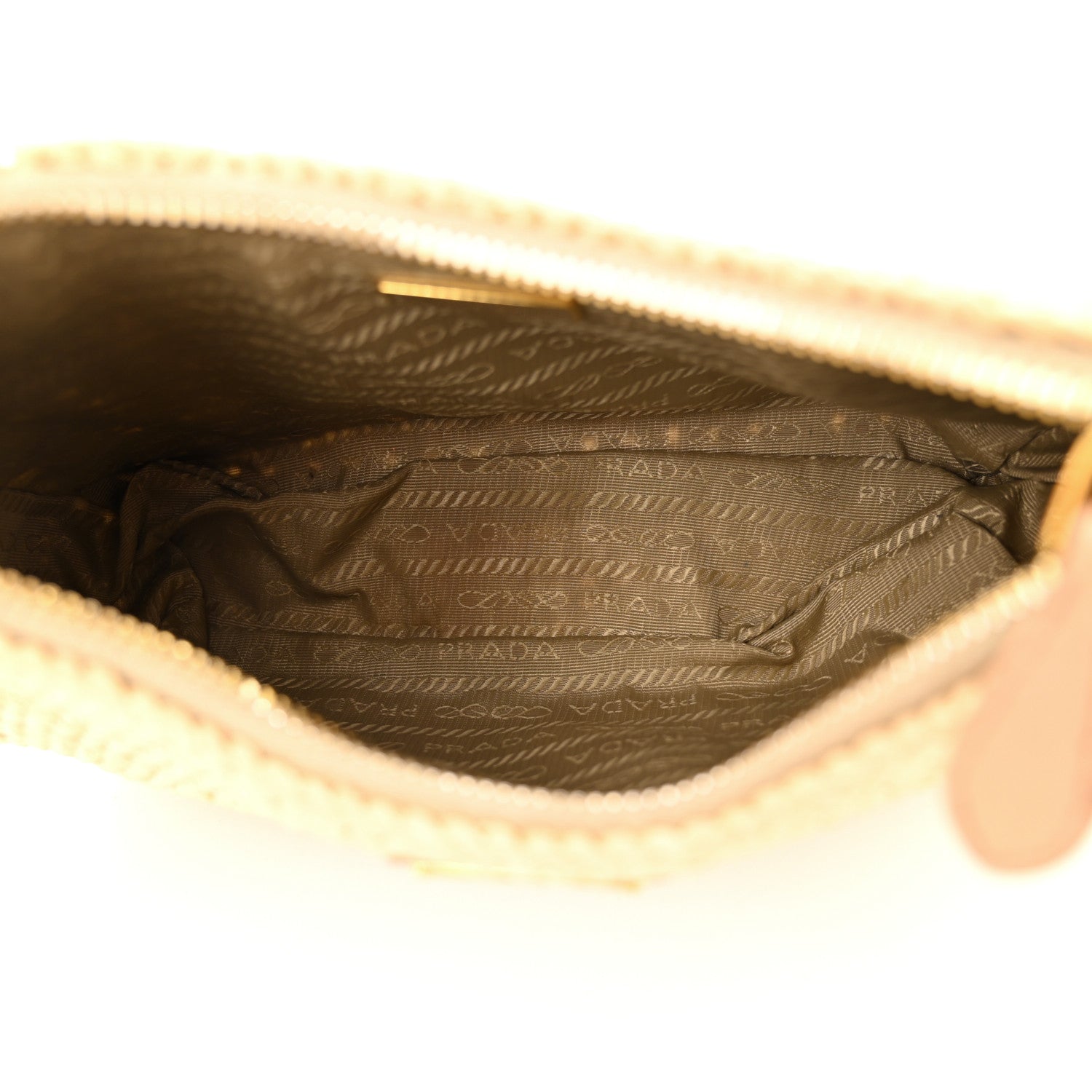 Prada Yarn Raffia Effect Crochet Re-Edition 2005 Shoulder Bag Naturale 5 of 11