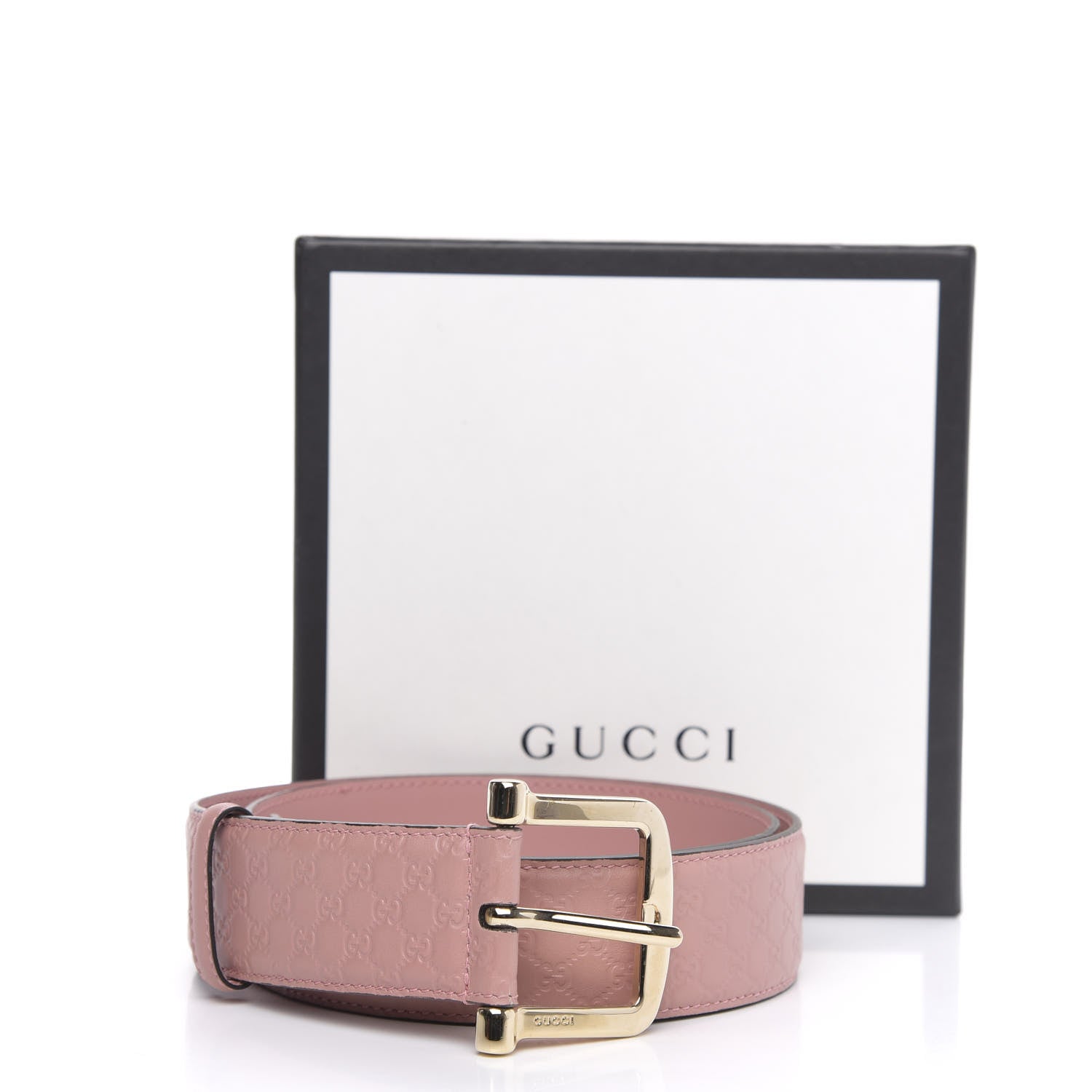 Gucci Soft Microguccissima Margaux Calfskin Belt 90 36 Soft Pink 5 of 5