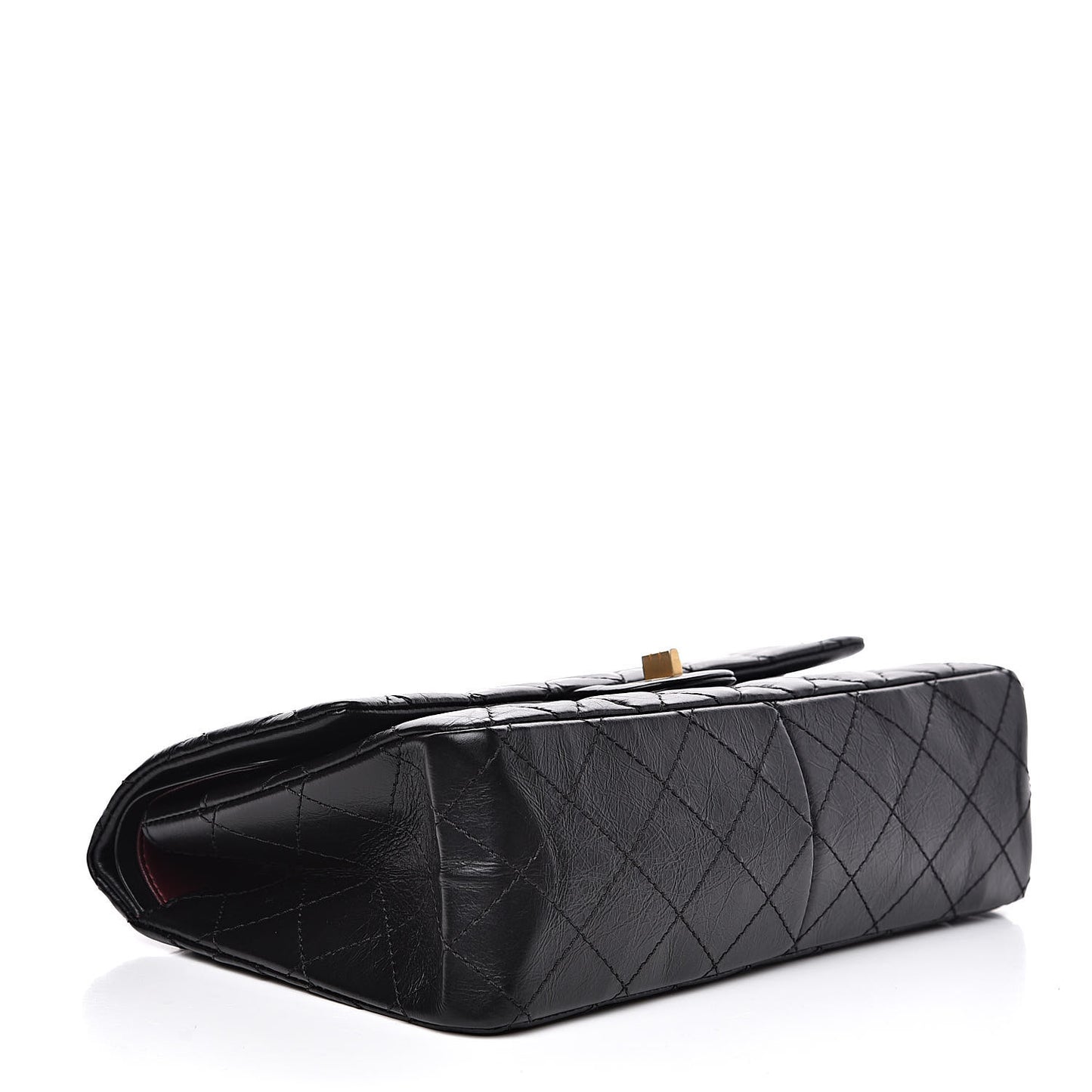 Aged Calfskin Quilted 2.55 Reissue 226 Flap Black