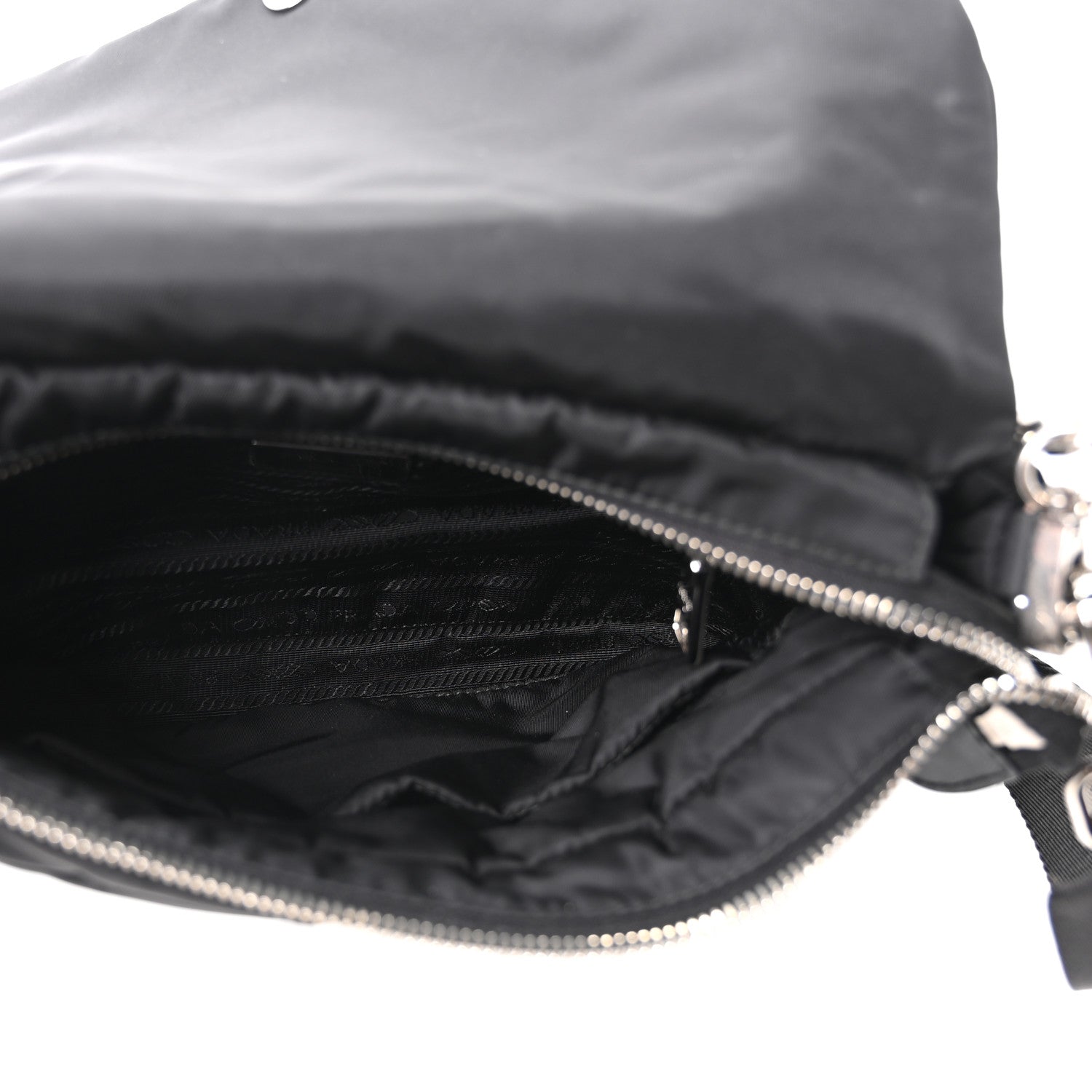 Prada Re-Nylon Quilted Padded Flap Shoulder Bag Black 5 of 10