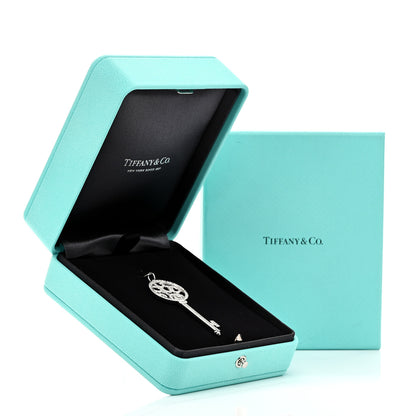 Tiffany Platinum Diamond Bubbles Key Pendant 4 of 4