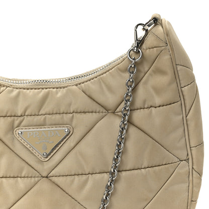 Prada Re-Nylon Triangle Quilted Padded Patchwork System Shoulder Bag Deserto 9 of 11