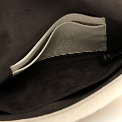 Fendi Shearling Shiny Nappa Micro Baguette Latte Panna 5 of 8