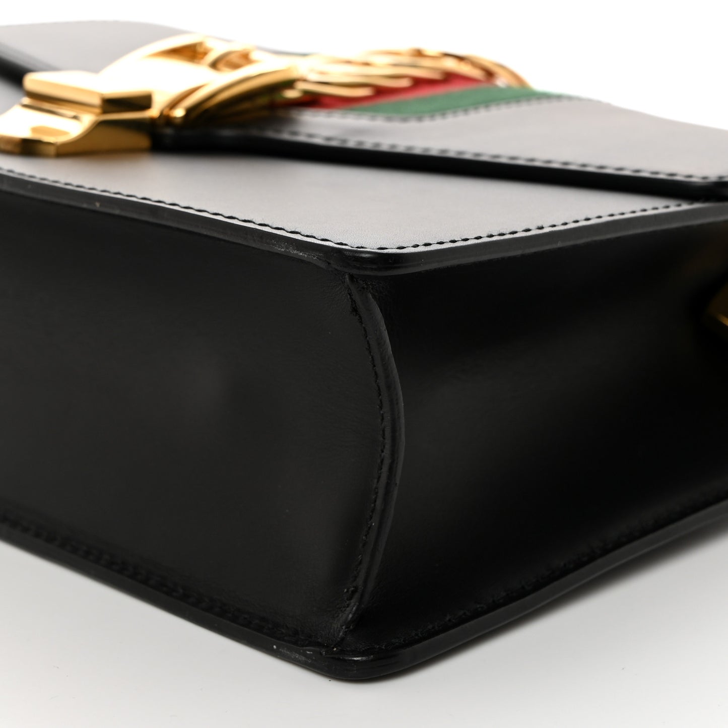 Calfskin Small Sylvie Shoulder Bag Black