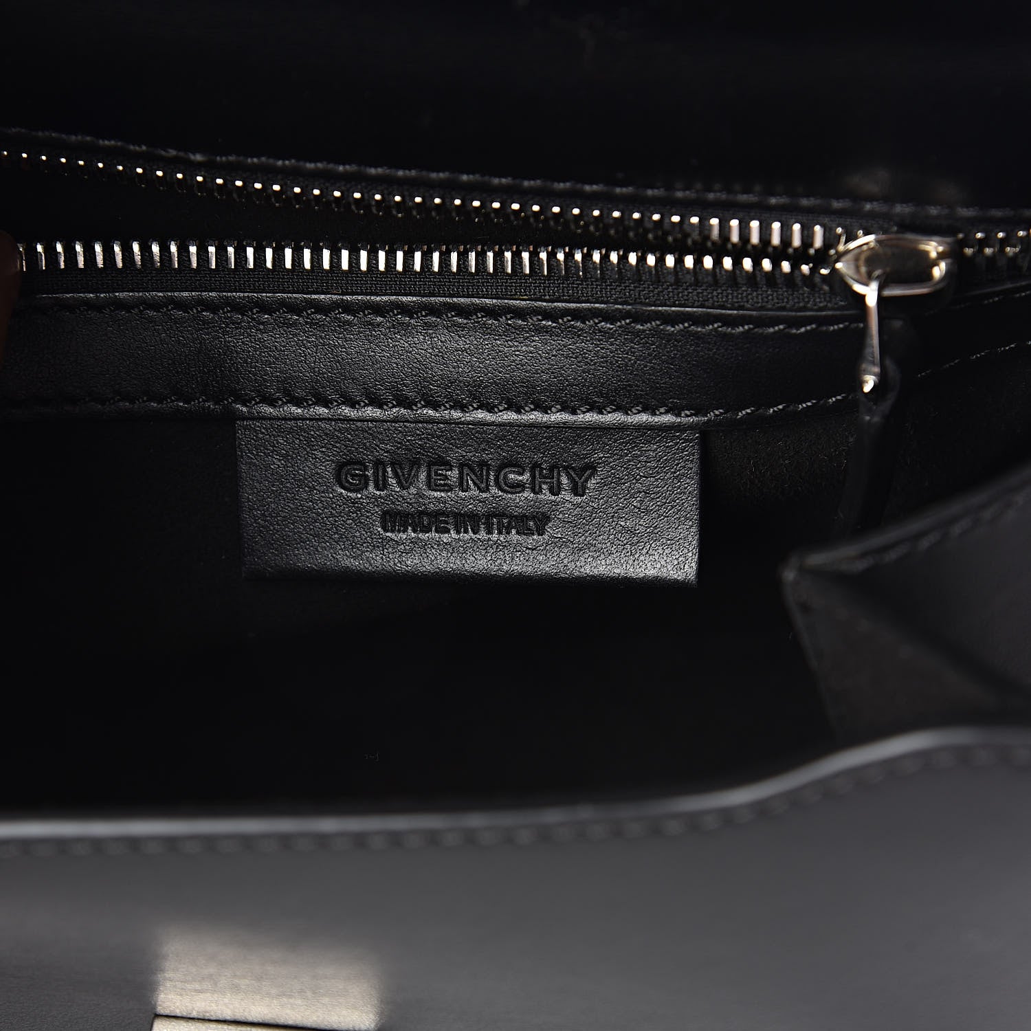 Givenchy Calfskin Mini Pandora Box Logo Strap Crossbody Bag Black 6 of 10