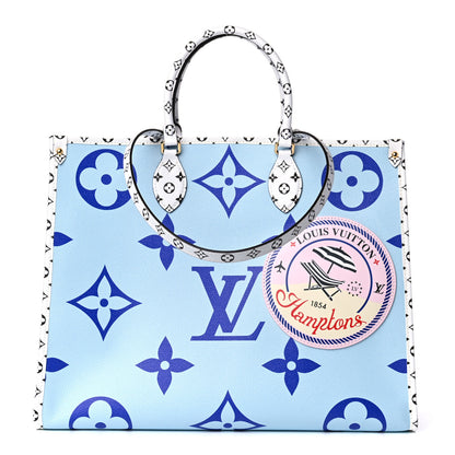 Louis Vuitton Monogram Giant Hamptons Onthego Blue 1 of 13