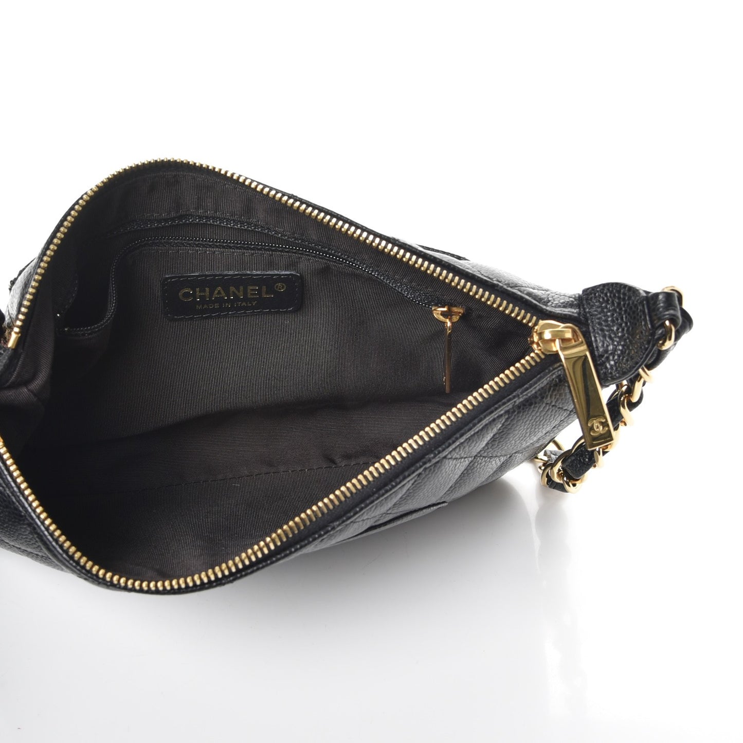 Caviar Quilted Pochette Black