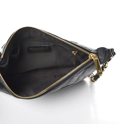 Chanel Caviar Quilted Pochette Black 5 of 8