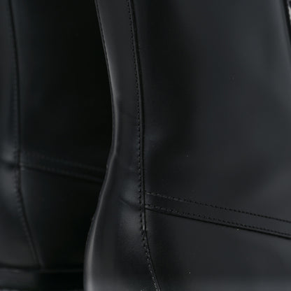 Hermes Glossed Calfskin Funk Ankle Boots 39 Black 9 of 10