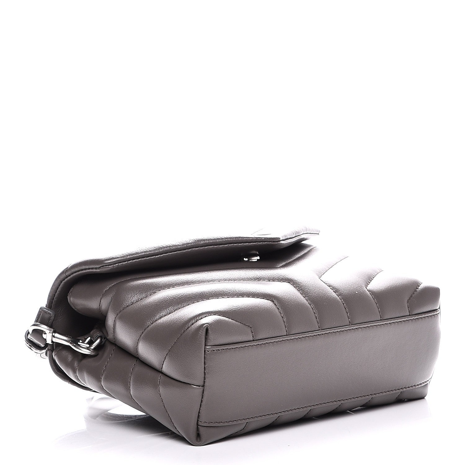 Saint Laurent Calfskin Y Quilted Monogram Toy Loulou Crossbody Bag Earth 4 of 5