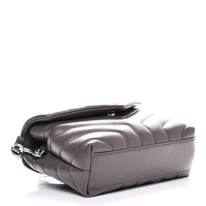 Saint Laurent Calfskin Y Quilted Monogram Toy Loulou Crossbody Bag Earth 4 of 5
