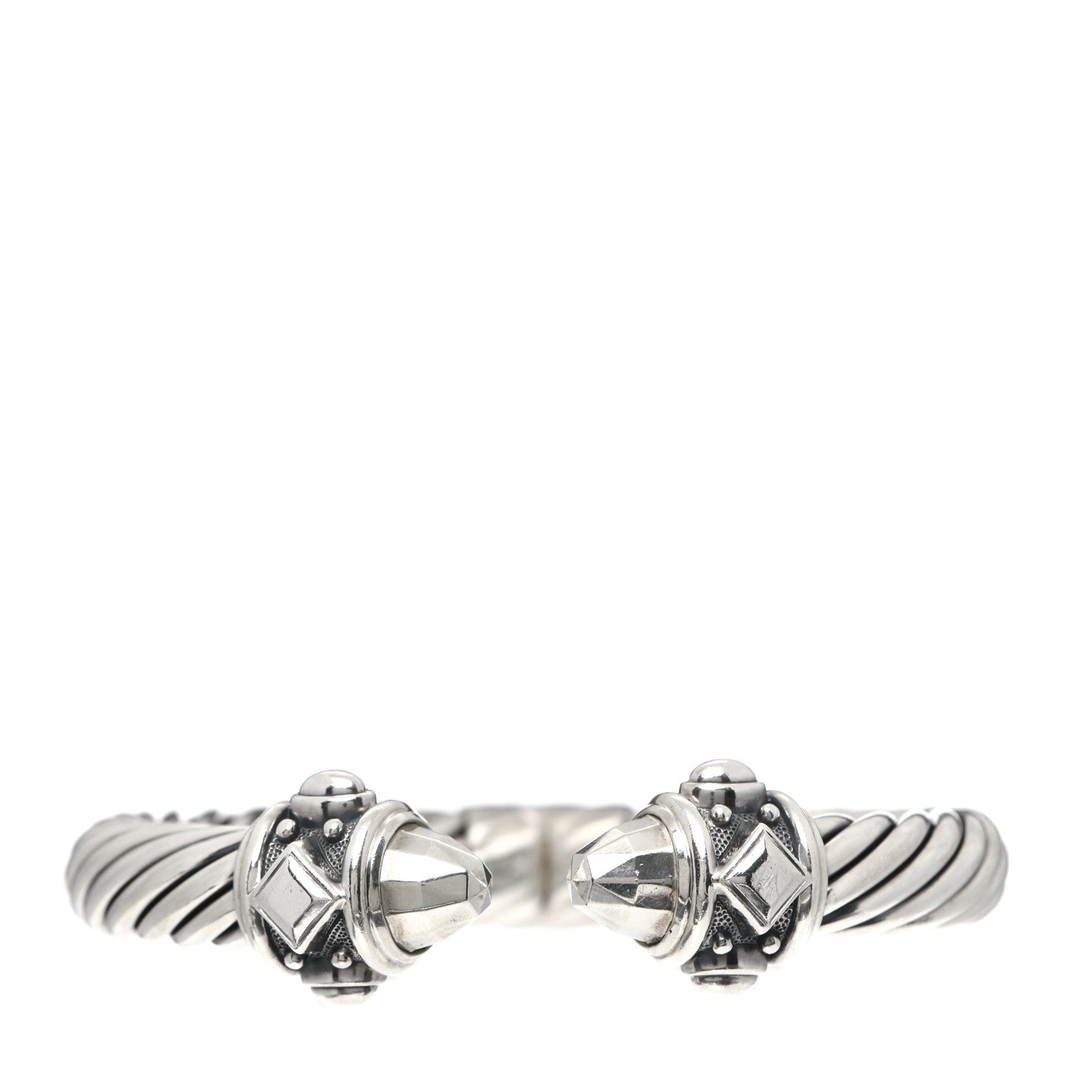 David Yurman Sterling Silver 10mm Renaissance Cable Bracelet 1 of 4