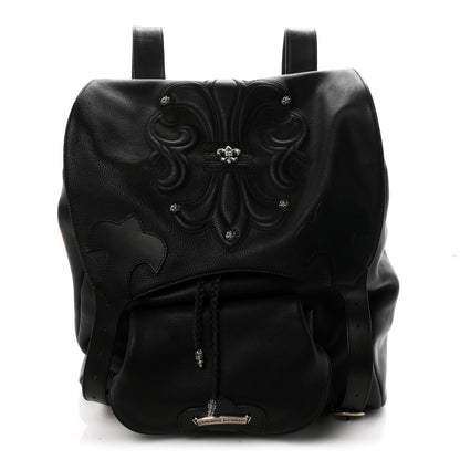 Chrome Hearts Calfskin Cross Patch Feurknee Backpack  Black 1 of 8