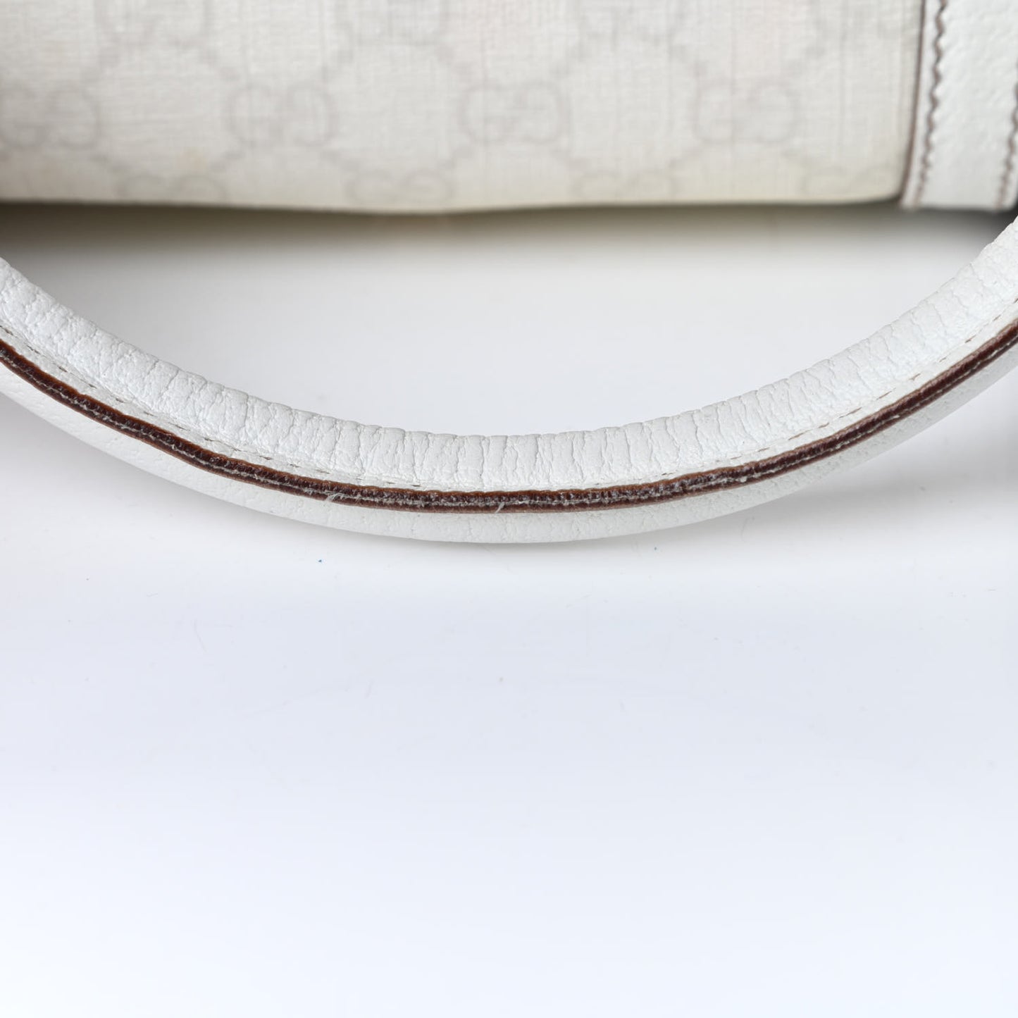 GG Plus Monogram Web Large Carry On Duffle Bag White