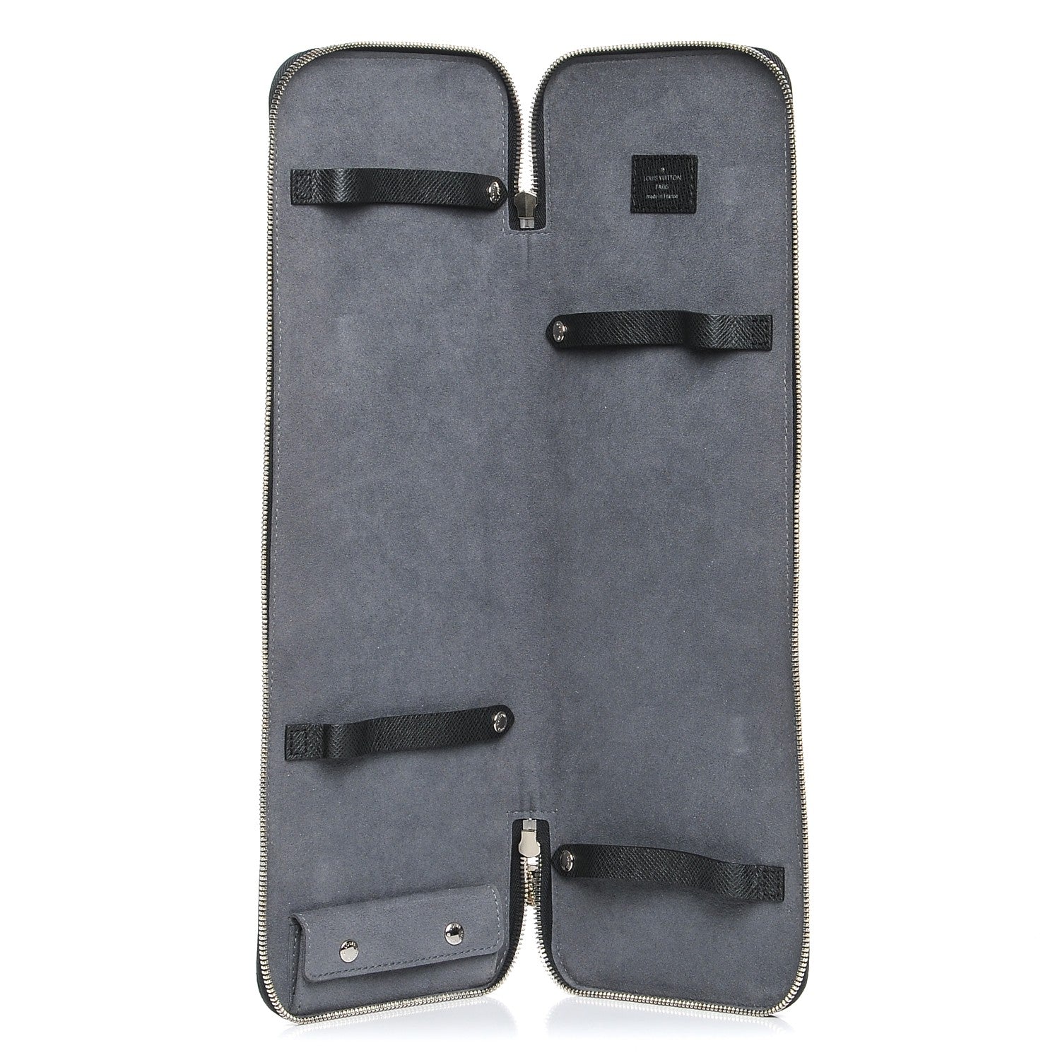 Louis Vuitton Taiga Tie Case 5 Black 5 of 8