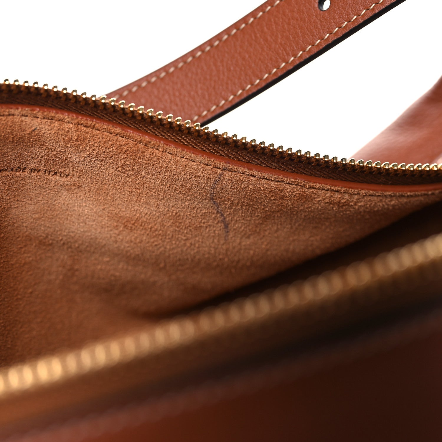 Celine Supple Calfskin Medium Romy Shoulder Bag Tan 10 of 11