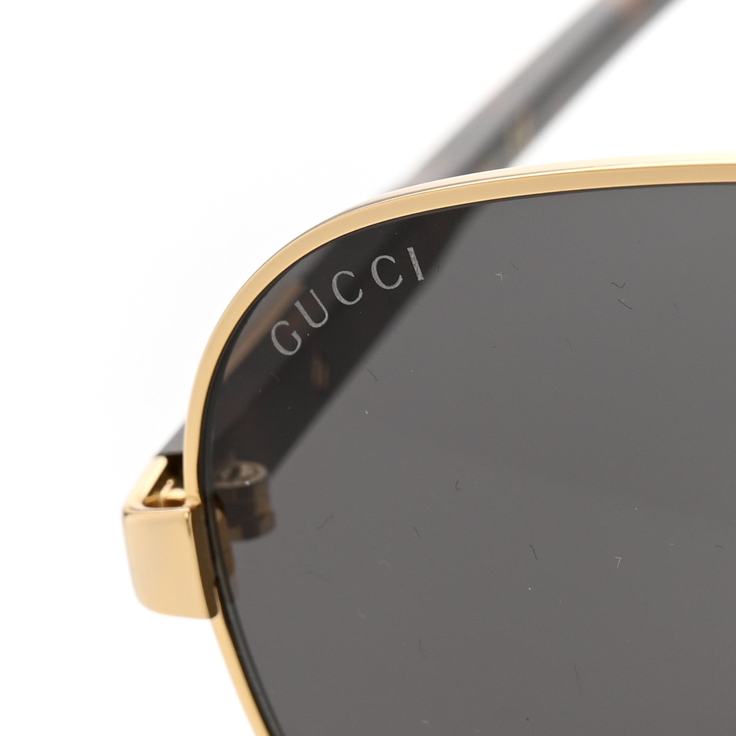 Gucci Acetate Aviator Sunglasses GG1163S Gold Tortoise 7 of 8