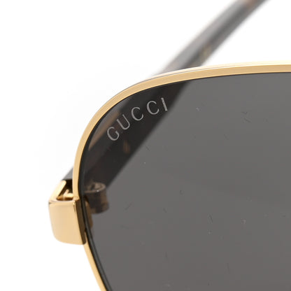 Gucci Acetate Aviator Sunglasses GG1163S Gold Tortoise 7 of 8