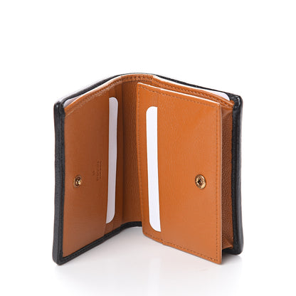 Gucci Azalea Calfskin Matelasse Diagonal Torchon GG Marmont Card Case Wallet Cognac Black 5 of 5