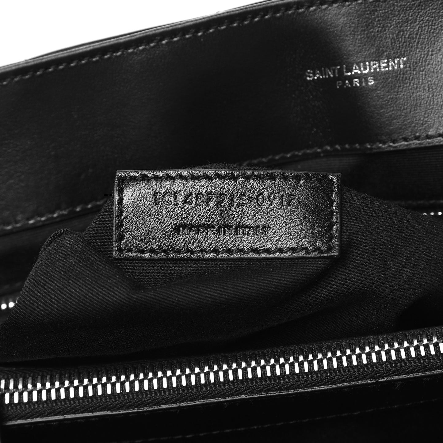 Calfskin Y Quilted Monogram Large Loulou Chain Satchel Black