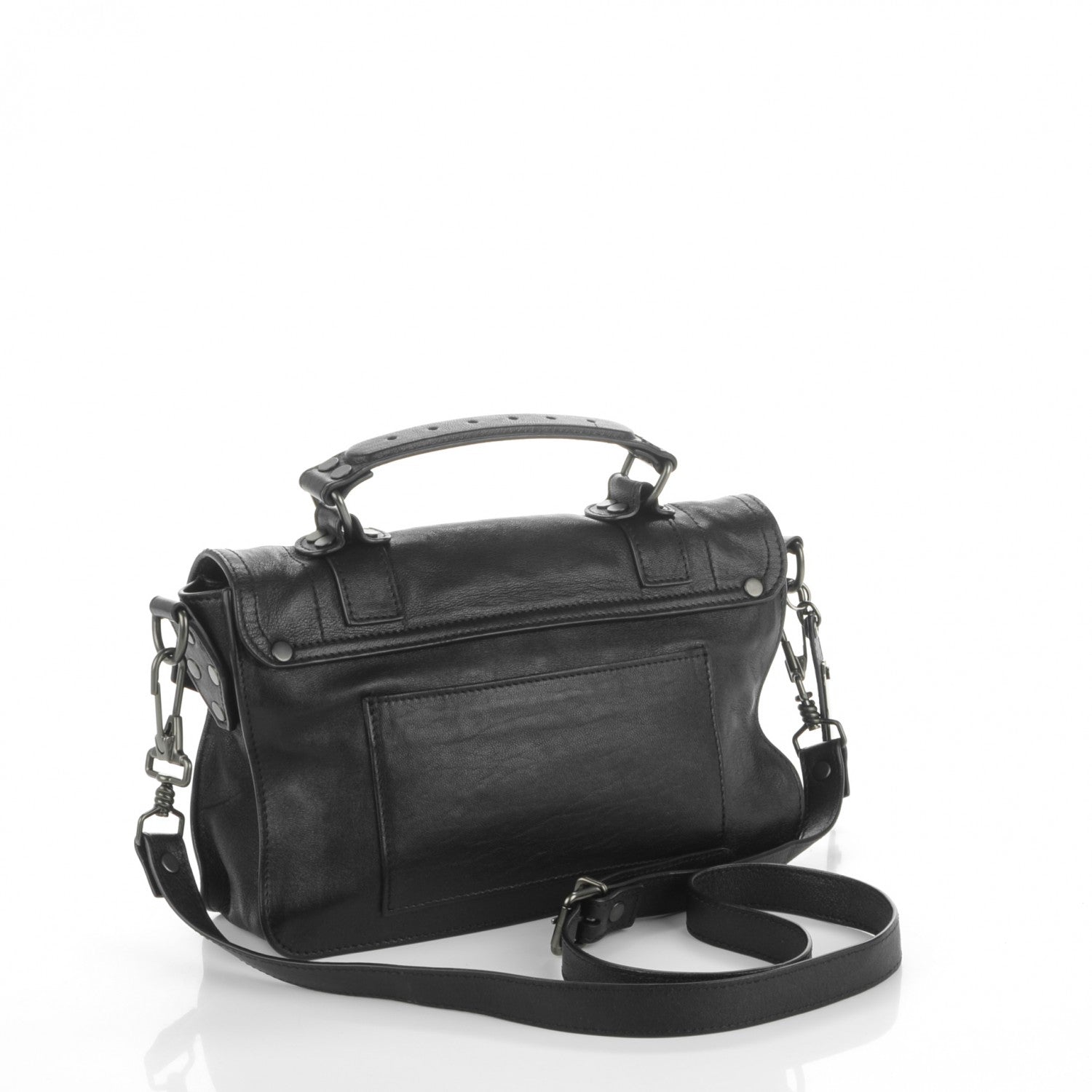 Proenza Schouler Lambskin Tiny PS1 Satchel Black 3 of 6