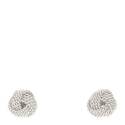 Tiffany Sterling Silver Twist Knot Earrings 1 of 3