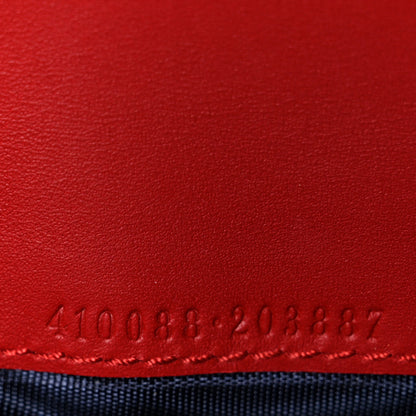 Gucci GG Supreme Monogram Blooms Card Case Beige Blue Navy Hibiscus Red 7 of 9