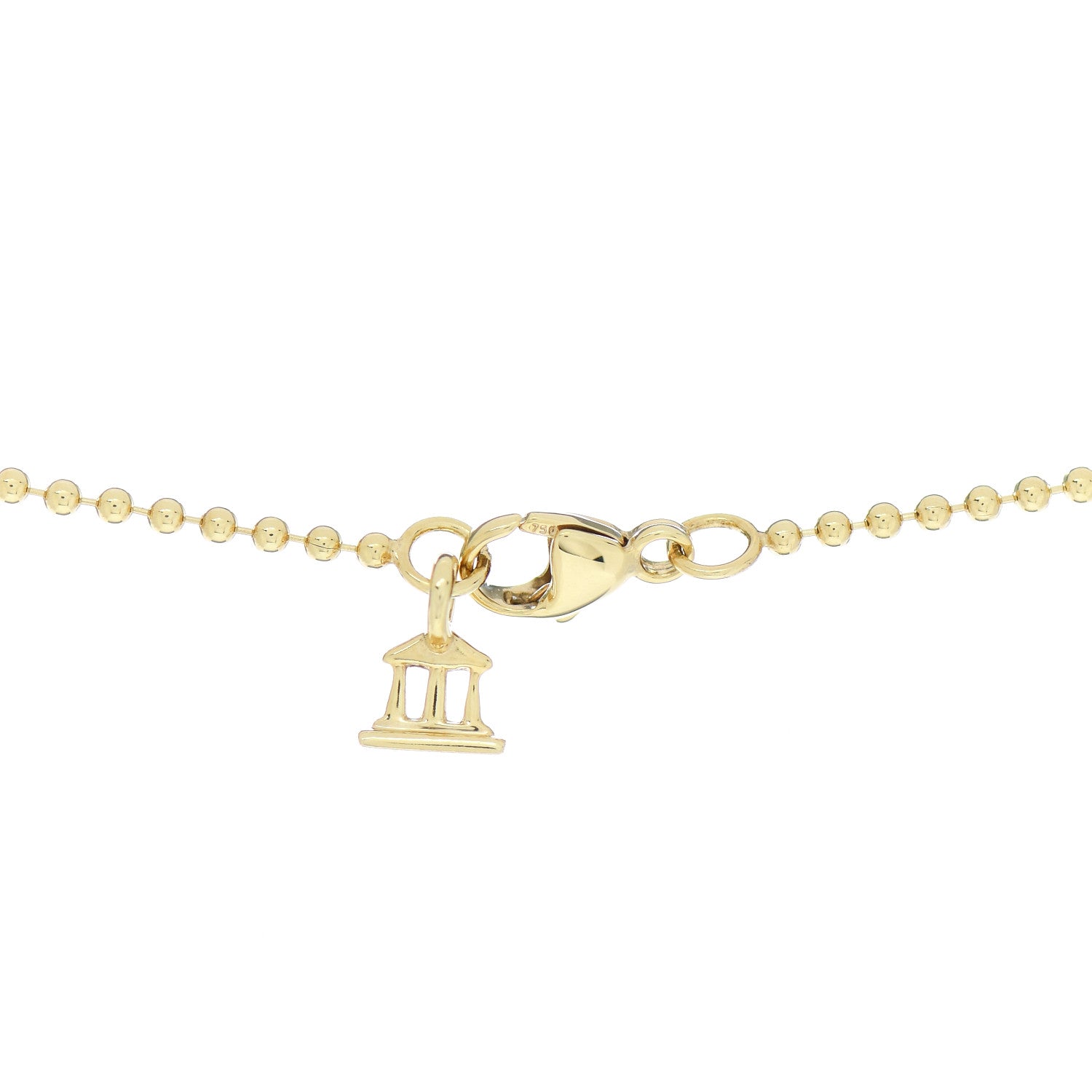 Temple St. Clair 18K Yellow Gold Ball Chain Necklace 18" 4 of 4