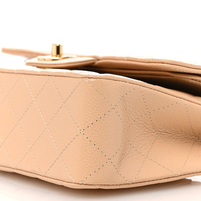 Chanel Caviar Quilted Small Double Flap Dark Beige 10 of 10