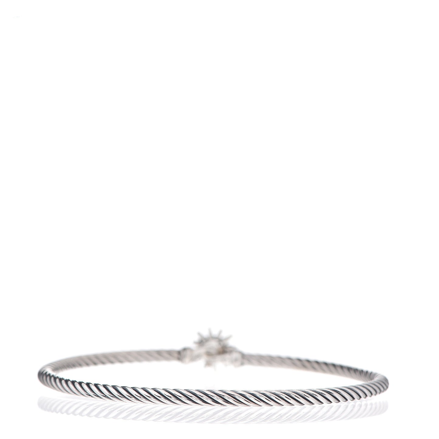 Sterling Silver Diamond Starburst Bracelet