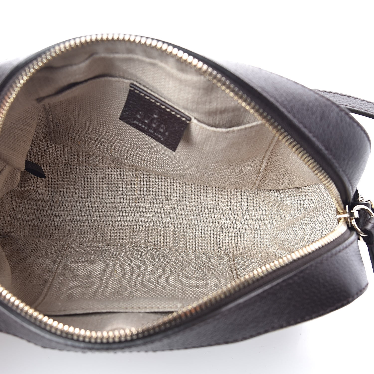Gucci GG Supreme Monogram Web Small Webby Bee Shoulder Bag Dark Brown 5 of 9