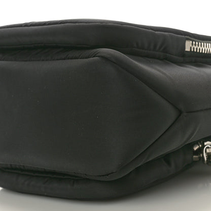 Prada Tessuto Nylon Pocket Small Cargo Tote Black Rosso 10 of 10
