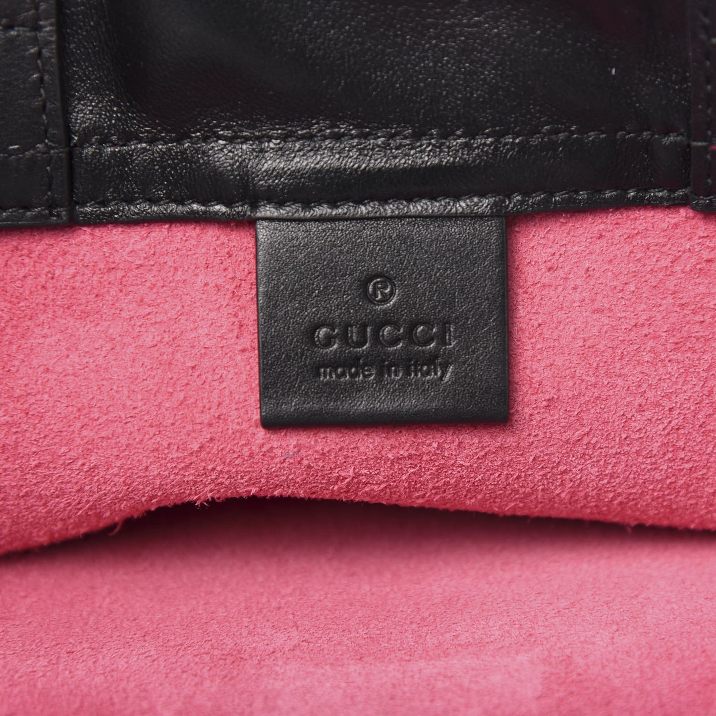Grained Calfskin Logo Drawstring Backpack Box Pink Green Black