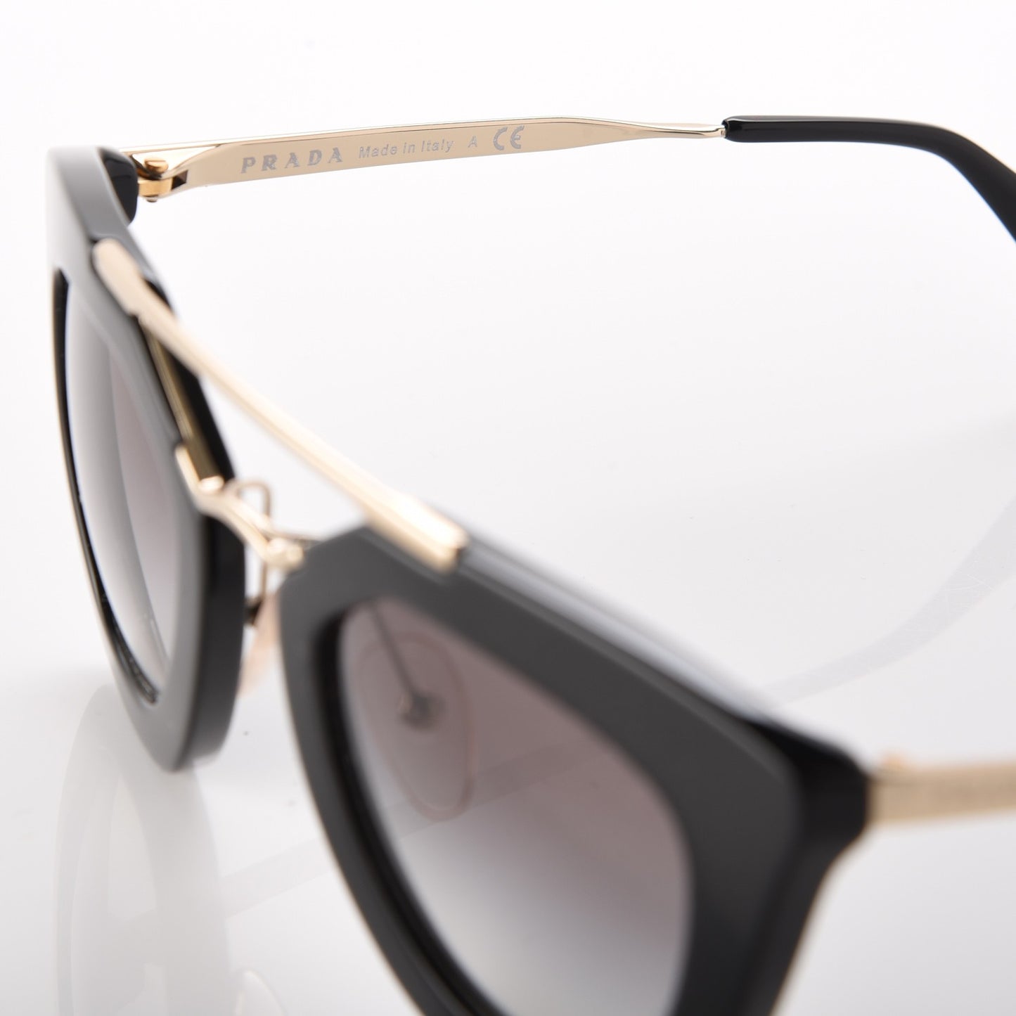 Acetate Cinema Sunglasses SPR 09Q Black