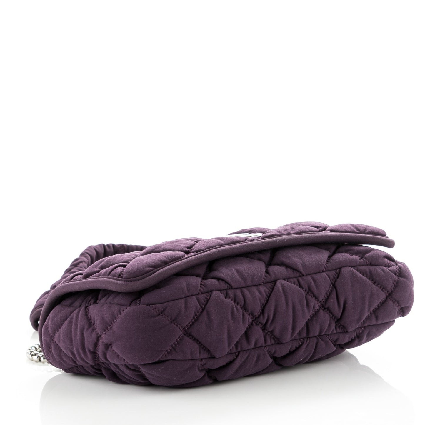 Nylon Bubble Quilt Medium Flap Purple