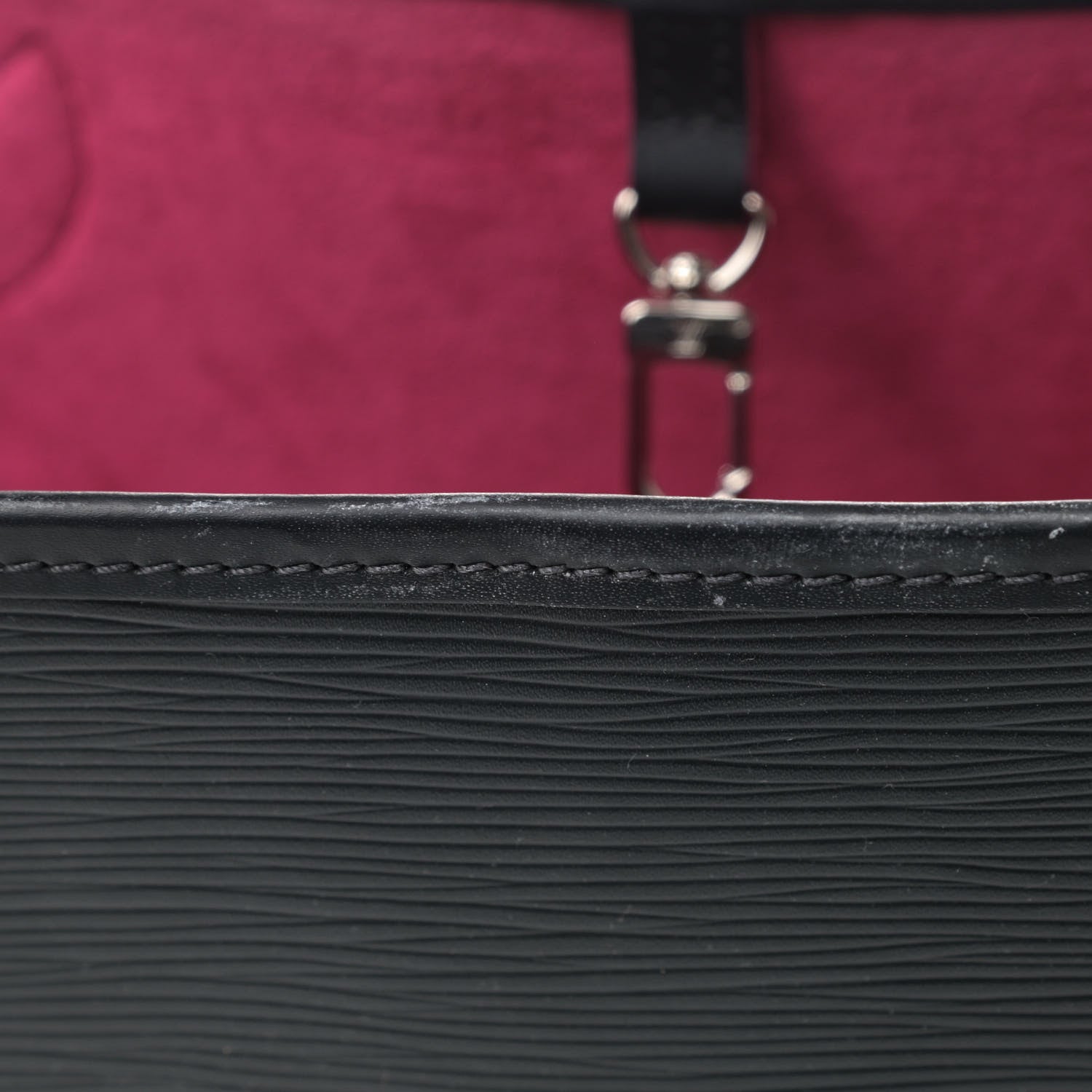 Louis Vuitton Epi Neverfull MM Black Hot Pink 6 of 6