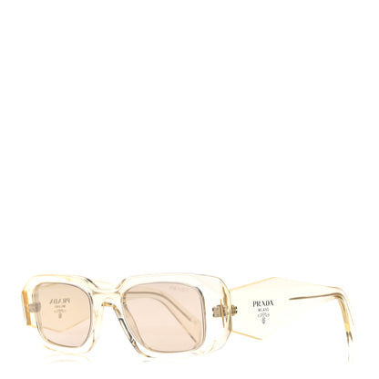 Prada Acetate Symbole Sunglasses SPR 17W Transparent Gold 1 of 8