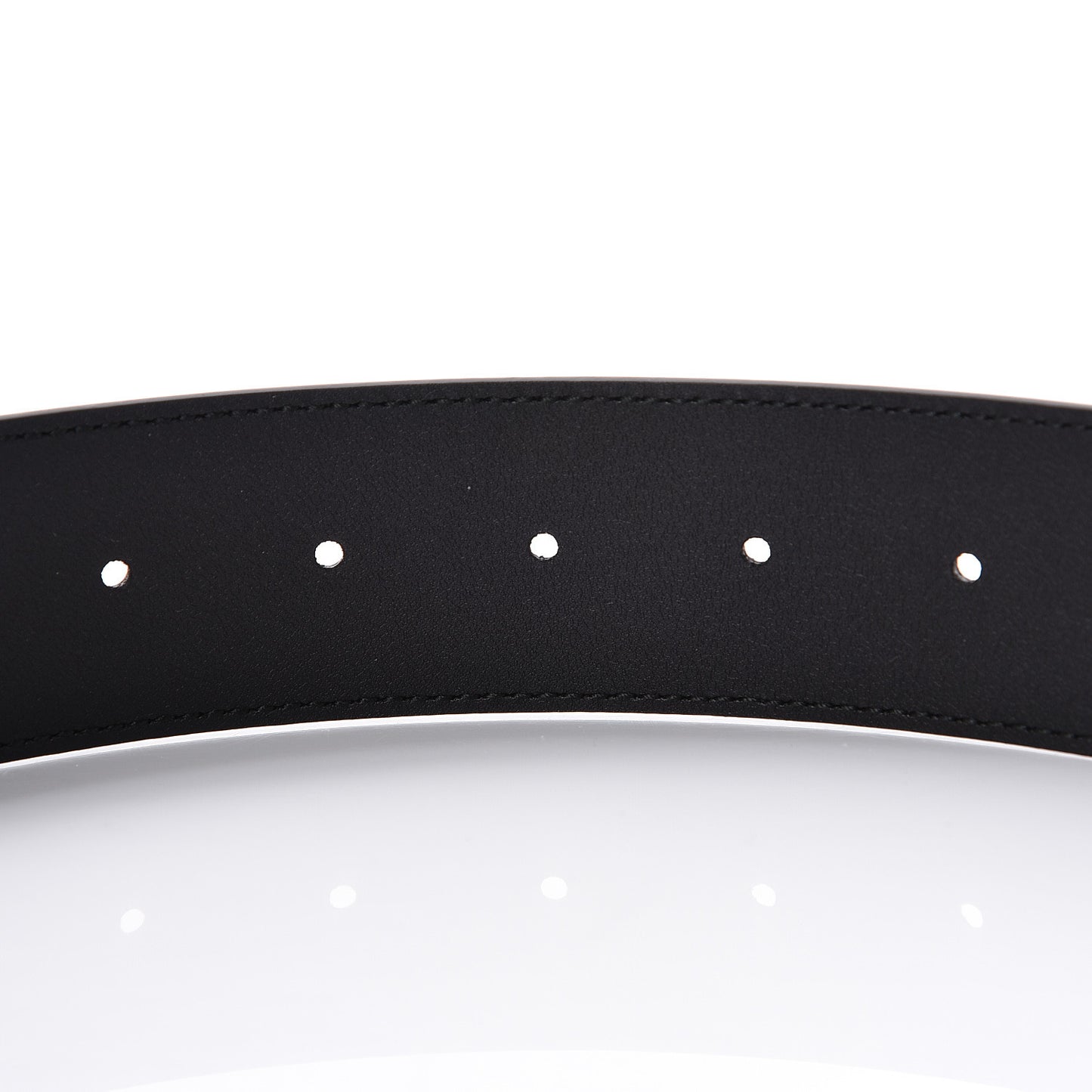 Moon Calfskin Nickel Double G 40mm Belt 90 36 Black