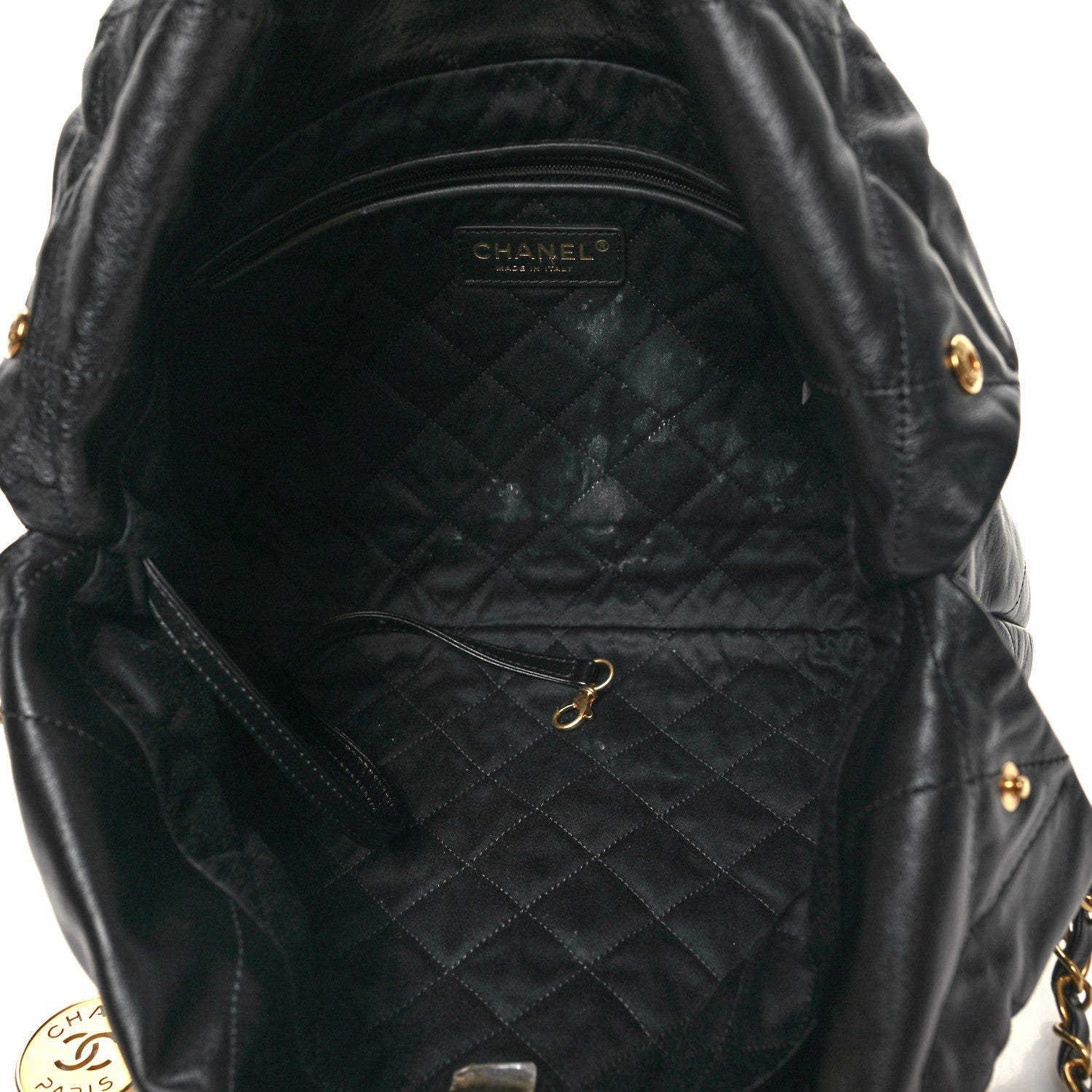 Chanel Shiny Calfskin Quilted Small Chanel 22 Black 6 of 13