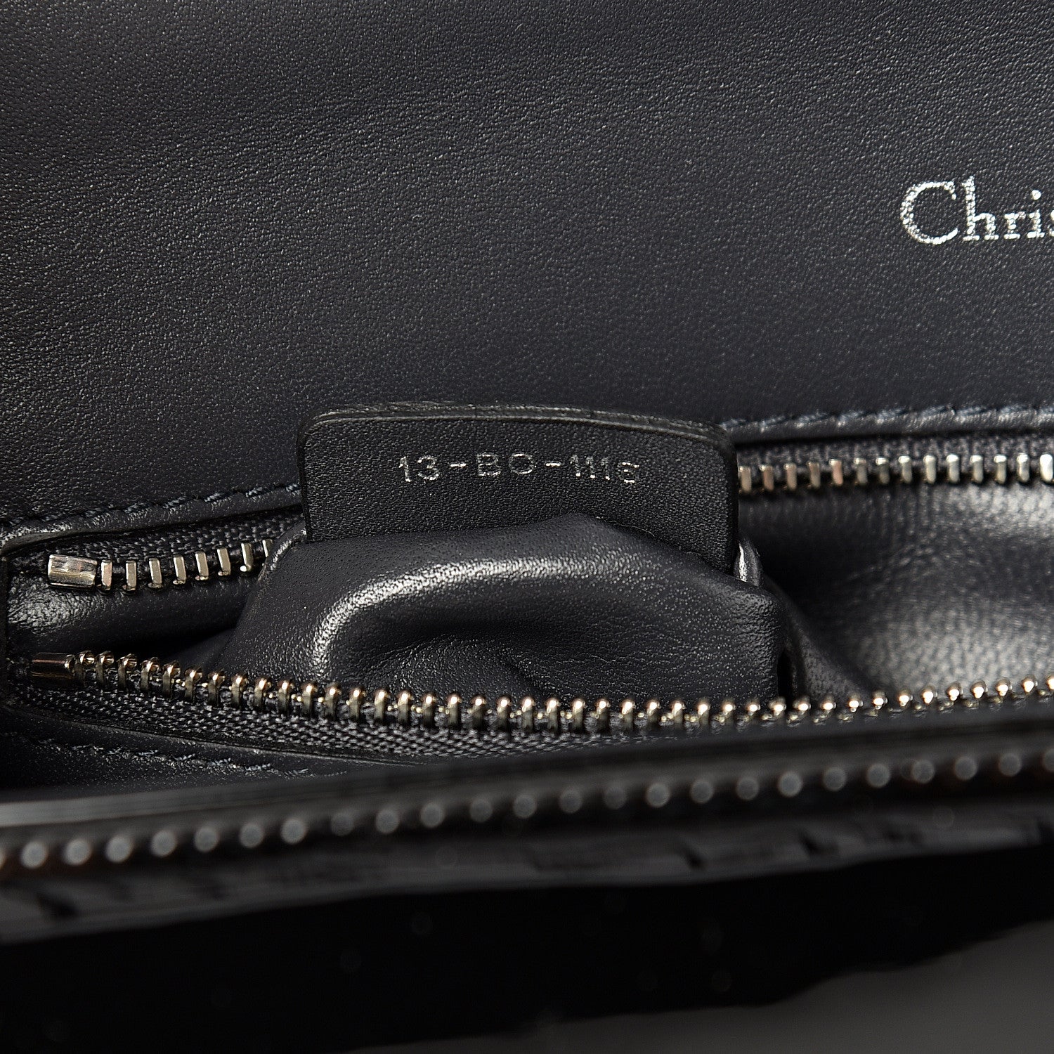 Christian Dior Patent Micro-Cannage Medium Diorama Flap Bag Black 6 of 13