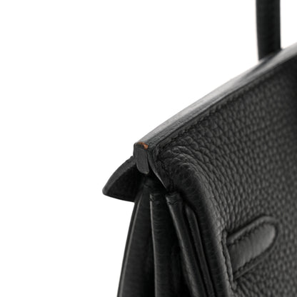 Hermes Togo Birkin 25 Black 13 of 17